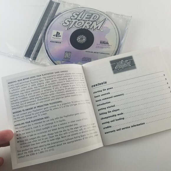 SLED STORM for Sony PlayStation, PS1 Complete w/ Manual - Picture 5 of 11